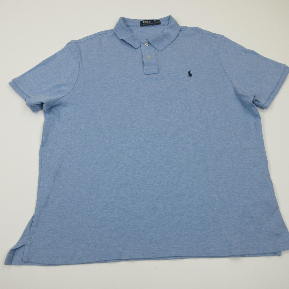 Polo Ralph Lauren Polo Shirt Mens XL Blue 100% Cotton Embroidered Pony